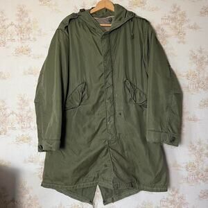 Vintage 50s US Army M-1951 Fishtail Parka | Rare CROWN Zipper Early Model